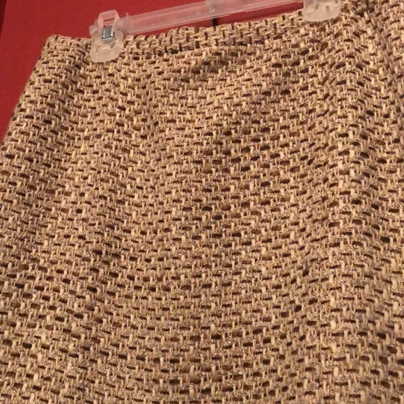 LOFT Textured Beige Pencil Skirt - Picture 2 of 5